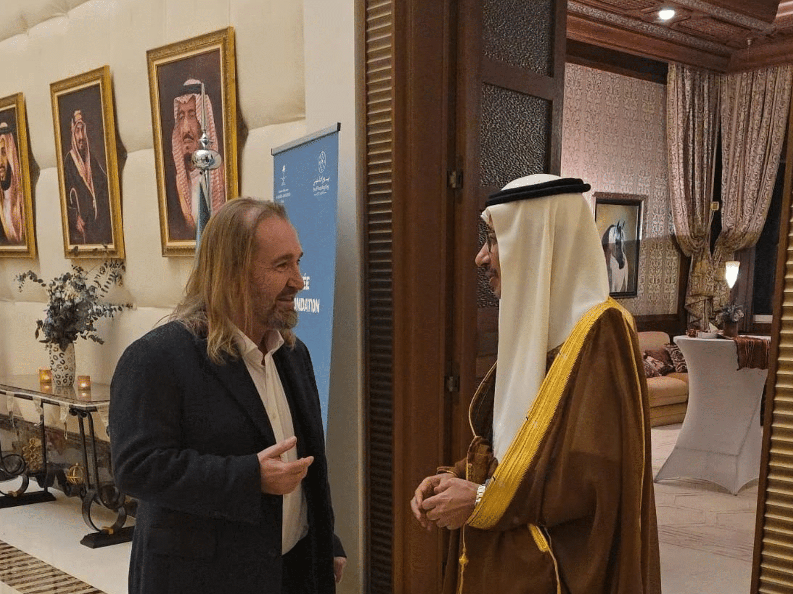 Dinner at the Saudi Embassy in Paris with Fahad Al Ruwaily
